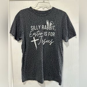 Silly rabbit Easter is for Jesus T-shirt size small - great condition